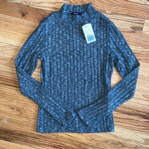 F21 Long Sleeve Mock Turtleneck